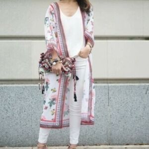 H & M x Coachella floral kimono Size M
